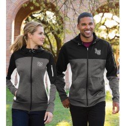 Sport-Tek LST245 - Ladies Tech Fleece Colorblock Full-Zip Hooded Jacket