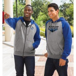 Sport-Tek ST269 - Raglan Colorblock Full-Zip Hooded Fleece Jacket Sport-Tek ST269 - Raglan Colorblock Full-Zip Hooded Fleece Jacket