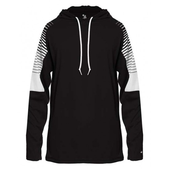Badger 4211 - Lineup Hooded Long Sleeve T-Shirt Badger 4211 - Lineup Hooded Long Sleeve T-Shirt