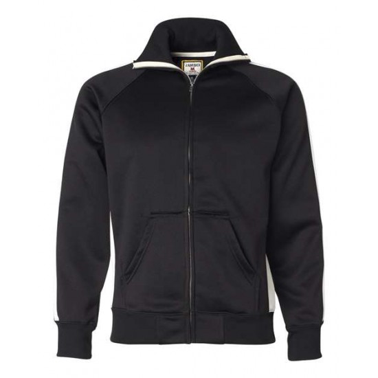 J. America 8858 - Vintage Polyester Fleece Track Jacket J. America 8858 - Vintage Polyester Fleece Track Jacket