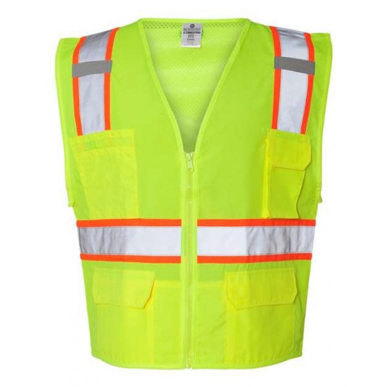 Kishigo 1163-1164 - Ultra-Cool Solid Front Vest with Mesh Back Kishigo 1163-1164 - Ultra-Cool Solid Front Vest with Mesh Back