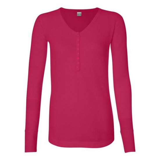 J. America 8252 - Women's Thermal Henley J. America 8252 - Women's Thermal Henley