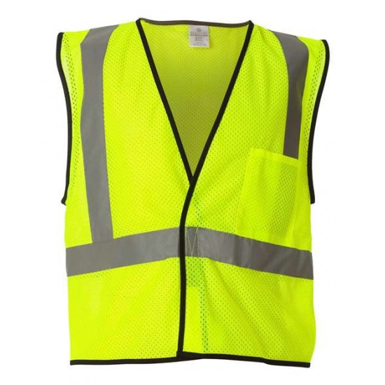 Kishigo 1193-1194 - Economy Single Pocket Hook-and-Loop Mesh Vest Kishigo 1193-1194 - Economy Single Pocket Hook-and-Loop Mesh Vest