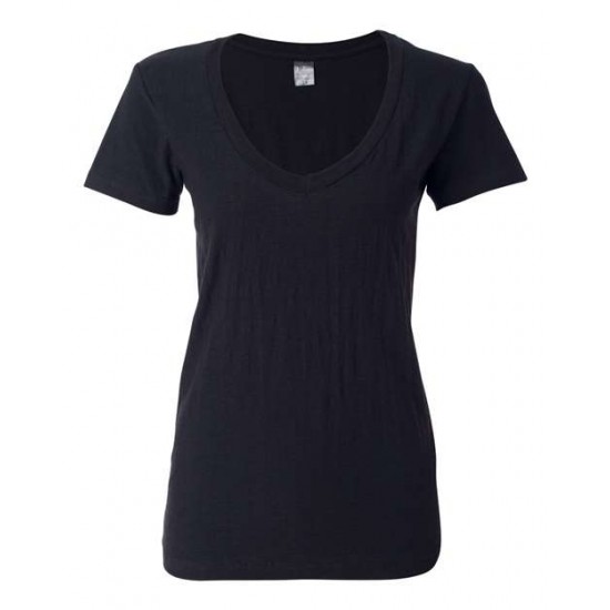 J. America 8169 - Women's V-Neck Slub T-Shirt J. America 8169 - Women's V-Neck Slub T-Shirt