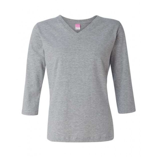 LAT 3577 - Women's 3/4 Sleeve Premium Jersey Tee LAT 3577 - Women's 3/4 Sleeve Premium Jersey Tee