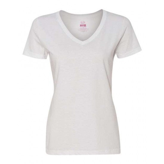 Fruit of the Loom L39VR - HD Cotton Women's V-Neck T-Shirt Fruit of the Loom L39VR - HD Cotton Women's V-Neck T-Shirt