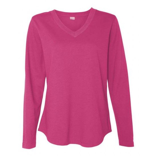 LAT 3761 - Women's V-Neck French Terry Pullover LAT 3761 - Women's V-Neck French Terry Pullover
