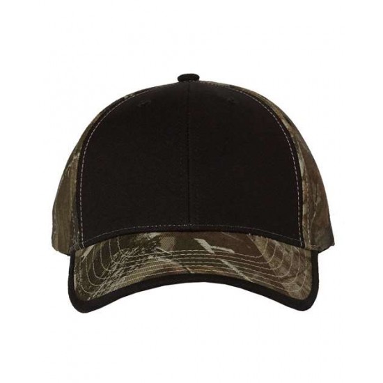 Kati LC102 - Solid Front Camo Back Cap Kati LC102 - Solid Front Camo Back Cap