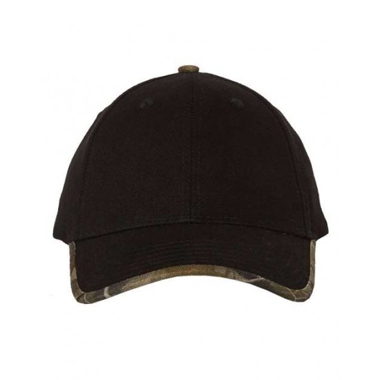 Kati LC26 - Solid with Licensed Camo Trim Cap Kati LC26 - Solid with Licensed Camo Trim Cap