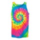 Dyenomite 420MS - Unisex Multi-Color Spiral Tie-Dyed Tank Top Dyenomite 420MS - Unisex Multi-Color Spiral Tie-Dyed Tank Top