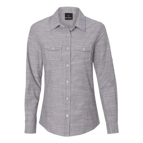 Burnside 5247 - Women's Textured Solid Long Sleeve Shirt Burnside 5247 - Women's Textured Solid Long Sleeve Shirt