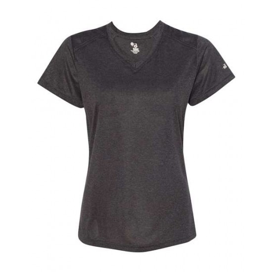 Badger 4362 - Women's Pro Heather V-Neck T-Shirt Badger 4362 - Women's Pro Heather V-Neck T-Shirt