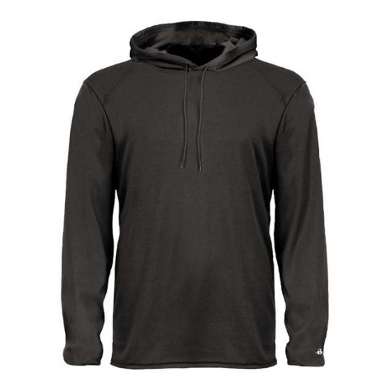 Badger 4105 - B-Core Hooded Long Sleeve T-Shirt Badger 4105 - B-Core Hooded Long Sleeve T-Shirt