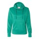 J. America 8662 - Women's Odyssey Striped Performance Fleece Lapover Hooded Sweatshirt J. America 8662 - Women's Odyssey Striped Performance Fleece Lapover Hooded Sweatshirt