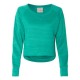 J. America 8663 - Women's Odyssey Striped Performance Fleece Hi-Low Crewneck Sweatshirt J. America 8663 - Women's Odyssey Striped Performance Fleece Hi-Low Crewneck Sweatshirt