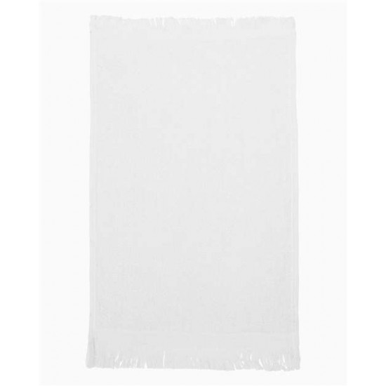 Q-Tees T100 - Fringed Fingertip Towel Q-Tees T100 - Fringed Fingertip Towel