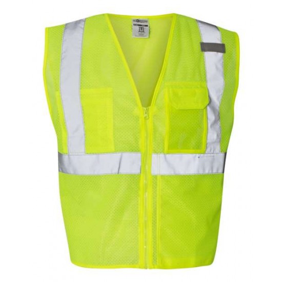 Kishigo 1532-1533 - Clear ID Vest with Zipper Closure Kishigo 1532-1533 - Clear ID Vest with Zipper Closure