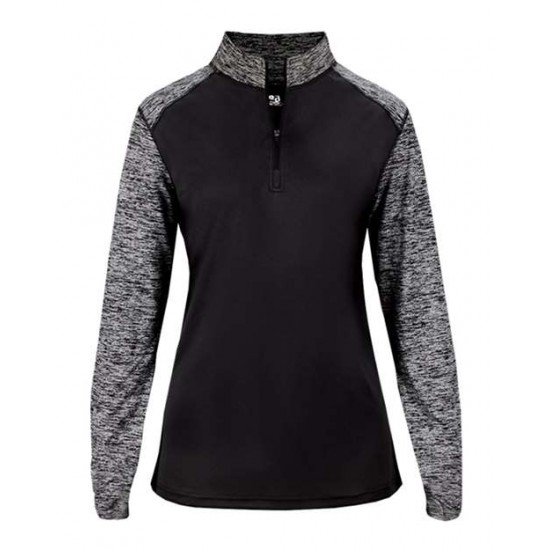 Badger 4198 - Women's Sport Blend Quarter-Zip Pullover Badger 4198 - Women's Sport Blend Quarter-Zip Pullover