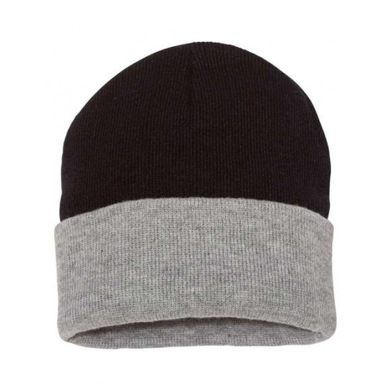 Sportsman SP12T - 12" Color Blocked Cuffed Beanie Sportsman SP12T - 12" Color Blocked Cuffed Beanie