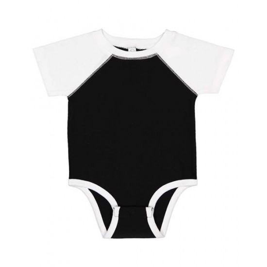 Rabbit Skins 4430 - Infant Baseball Fine Jersey Bodysuit Rabbit Skins 4430 - Infant Baseball Fine Jersey Bodysuit