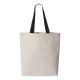 Q-Tees Q4400 - 11L Canvas Tote with Contrast-Color Handles Q-Tees Q4400 - 11L Canvas Tote with Contrast-Color Handles