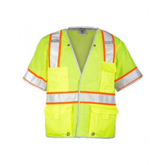 Kishigo 1552B - Premium Brilliant Series Breakaway Class 3 Vest Kishigo 1552B - Premium Brilliant Series Breakaway Class 3 Vest