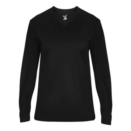 Badger 4064 - Ultimate SoftLock Women's V-Neck Long Sleeve T-Shirt Badger 4064 - Ultimate SoftLock Women's V-Neck Long Sleeve T-Shirt