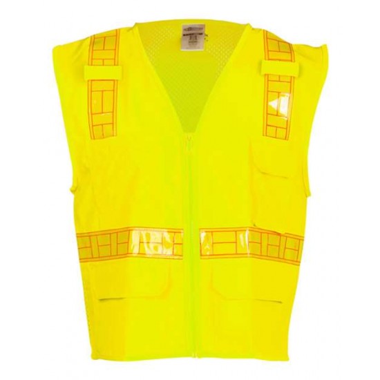 Kishigo 1207-1208A - Oralite Solid Front with Mesh Back Vest Kishigo 1207-1208A - Oralite Solid Front with Mesh Back Vest