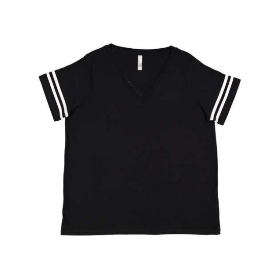 LAT 3837 - Curvy Collection Women's Vintage Football T-Shirt LAT 3837 - Curvy Collection Women's Vintage Football T-Shirt