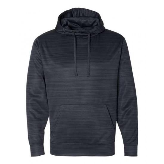 J. America 8661 - Odyssey Striped Performance Fleece Hooded Sweatshirt J. America 8661 - Odyssey Striped Performance Fleece Hooded Sweatshirt