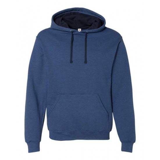 Fruit of the Loom SF77R - Sofspun Microstripe Hooded Sweatshirt Fruit of the Loom SF77R - Sofspun Microstripe Hooded Sweatshirt