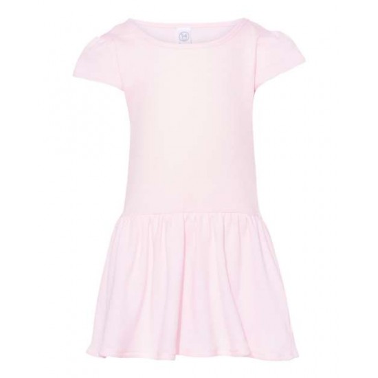 Rabbit Skins 5320 - Infant Baby Rib Dress Rabbit Skins 5320 - Infant Baby Rib Dress