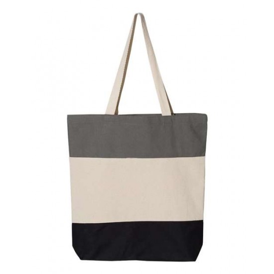 Q-Tees Q125900 - 11L Tri-Color Tote Q-Tees Q125900 - 11L Tri-Color Tote