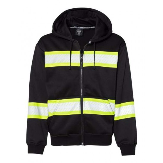 Kishigo B310-313 - EV Series Enhanced Visibility Full-Zip Hooded Sweatshirt Kishigo B310-313 - EV Series Enhanced Visibility Full-Zip Hooded Sweatshirt