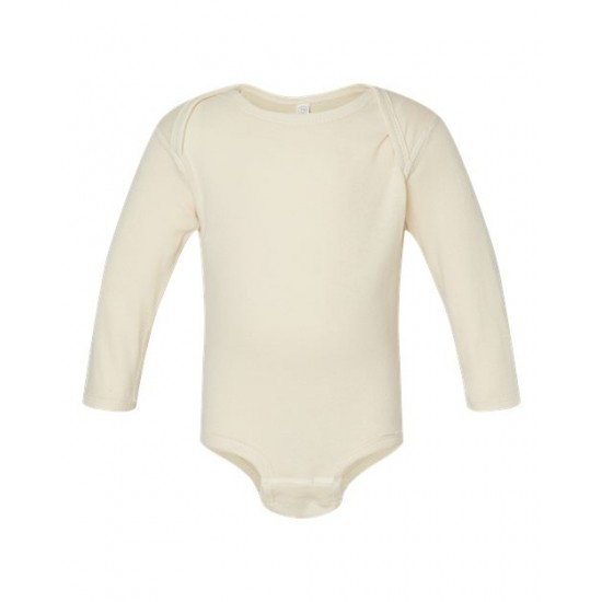Rabbit Skins 4411 - Infant Long Sleeve Baby Rib Bodysuit Rabbit Skins 4411 - Infant Long Sleeve Baby Rib Bodysuit