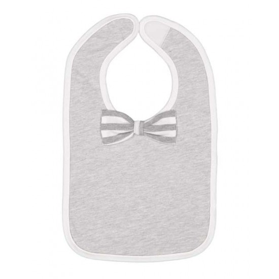Rabbit Skins 1002 - Infant Baby Rib Bow Tie Bib Rabbit Skins 1002 - Infant Baby Rib Bow Tie Bib