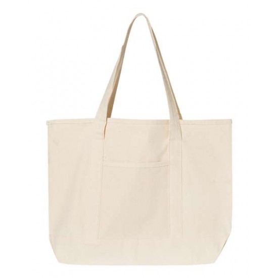 Q-Tees Q1500 - 34.6L Large Canvas Deluxe Tote Q-Tees Q1500 - 34.6L Large Canvas Deluxe Tote