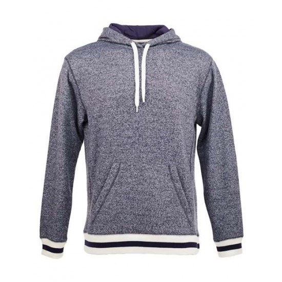 J. America 8701 - Peppered Fleece Lapover Hooded Sweatshirt J. America 8701 - Peppered Fleece Lapover Hooded Sweatshirt