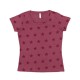 Code Five 3629 - Women's Star Print Scoop Neck Tee Code Five 3629 - Women's Star Print Scoop Neck Tee