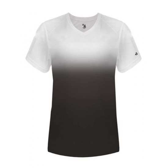 Badger 4207 - Women's V-Neck Ombre T-Shirt Badger 4207 - Women's V-Neck Ombre T-Shirt