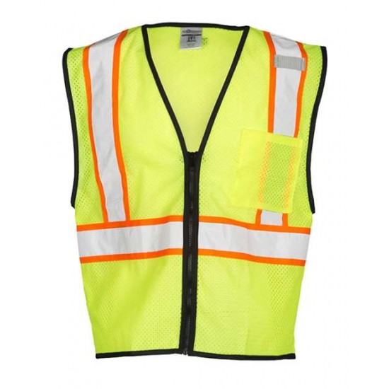 Kishigo FM527-528 - Chemically Treated Contrast Mesh Vest Kishigo FM527-528 - Chemically Treated Contrast Mesh Vest