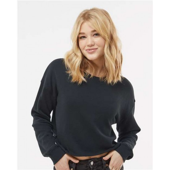 Independent Trading Co. AFX24CRP - Women's Lightweight Crop Crewneck Sweatshirt Independent Trading Co. AFX24CRP - Women's Lightweight Crop Crewneck Sweatshirt