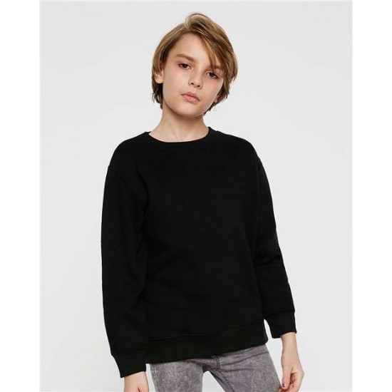 LAT 2225 - Youth Elevated Fleece Crewneck Sweatshirt LAT 2225 - Youth Elevated Fleece Crewneck Sweatshirt
