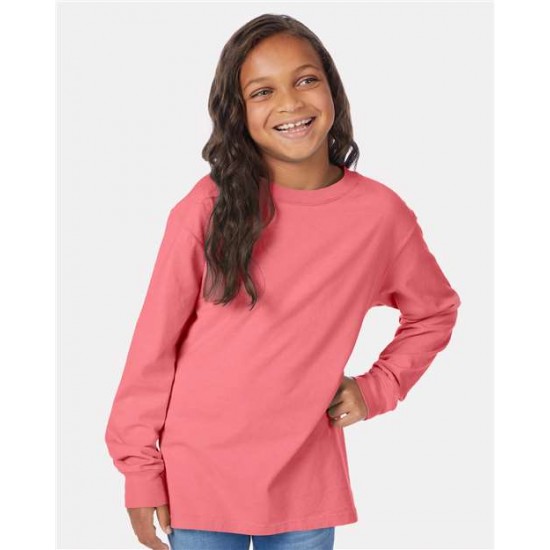 ComfortWash by Hanes GDH275 - Garment-Dyed Youth Long Sleeve T-Shirt ComfortWash by Hanes GDH275 - Garment-Dyed Youth Long Sleeve T-Shirt