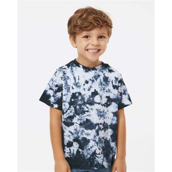 Dyenomite 330CR - Toddler Crystal Tie-Dyed T-Shirt Dyenomite 330CR - Toddler Crystal Tie-Dyed T-Shirt
