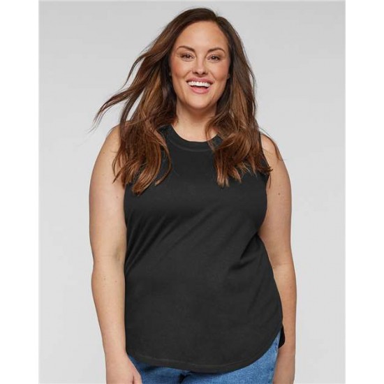 LAT 3892 - Women's Curvy Relaxed Fine Jersey Tank LAT 3892 - Women's Curvy Relaxed Fine Jersey Tank