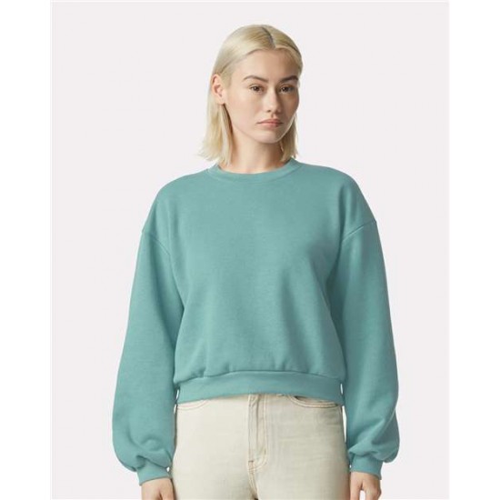 American Apparel RF494 - ReFlex Women's Fleece Crewneck Sweatshirt American Apparel RF494 - ReFlex Women's Fleece Crewneck Sweatshirt