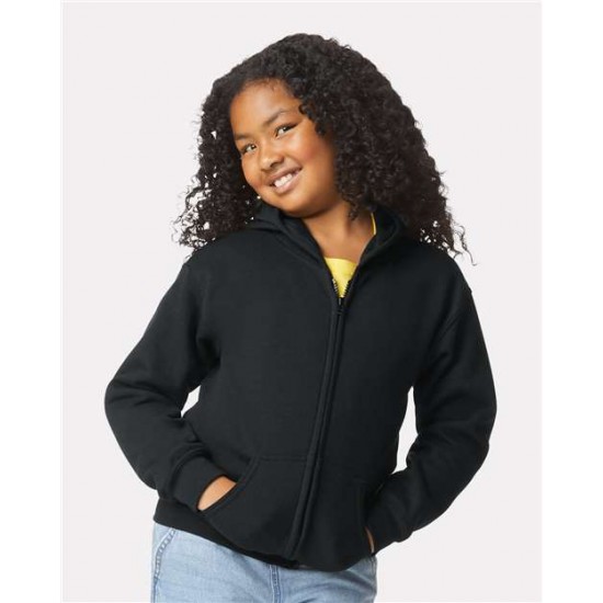 Gildan 18600B - Heavy Blend Youth Full-Zip Hooded Sweatshirt Gildan 18600B - Heavy Blend Youth Full-Zip Hooded Sweatshirt