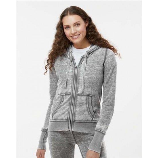 J. America 8913 - Women's Zen Fleece Full-Zip Hooded Sweatshirt J. America 8913 - Women's Zen Fleece Full-Zip Hooded Sweatshirt