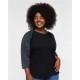 LAT 3530 - Women's Baseball Fine Jersey Three-Quarter Sleeve Tee LAT 3530 - Women's Baseball Fine Jersey Three-Quarter Sleeve Tee